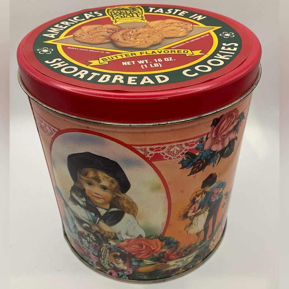 Vintage Bakers Estate Shortbread Cookies Tin